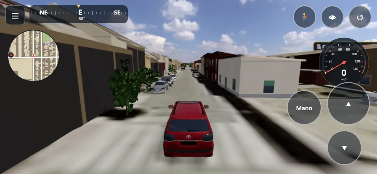 Pantalla de juego en el móvil